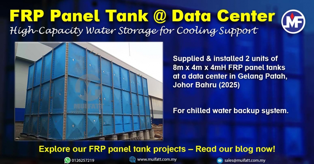 2025 FRP Sectional Water Tank Supply to Johor Data Center