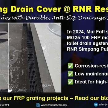 FRP Grating Supply for RNR Restroom Drain Systems
