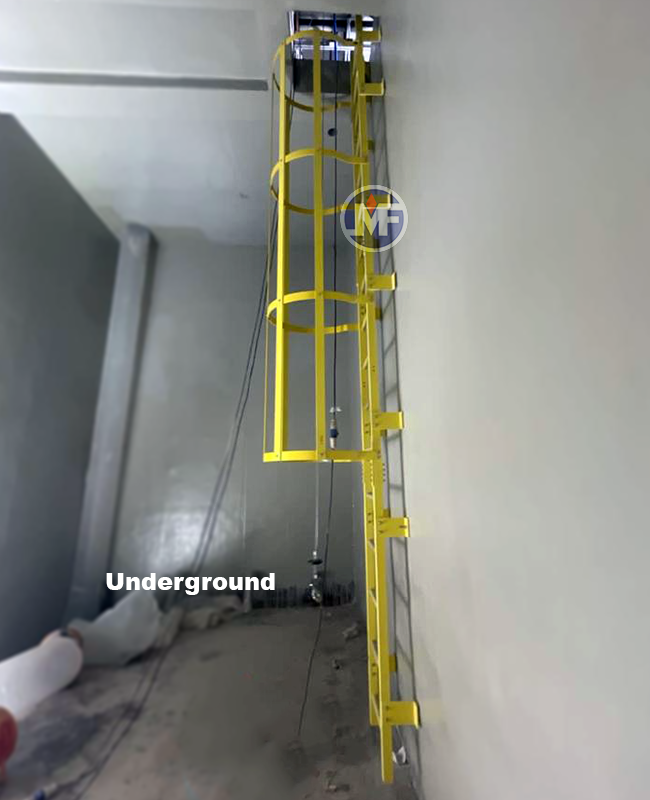 Cage Ladder, Cat Ladder, Fixed Ladder, Industrial Residential Commercial, Underground Basement, Manhole