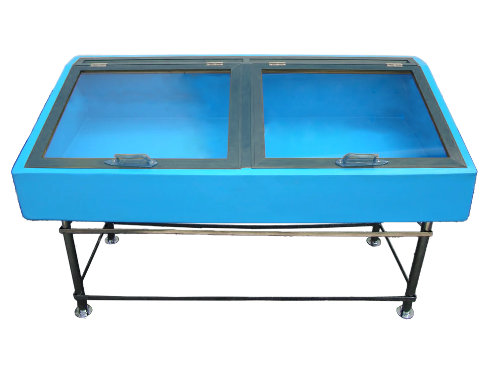 FRP Fish Display Tray, Fish Display Table, Ice-filled Table