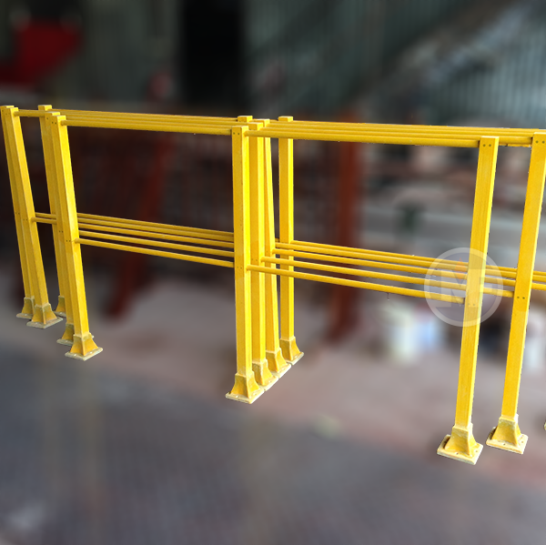 FRP Pultruded Handrail, optional for Rooftop Walkway System