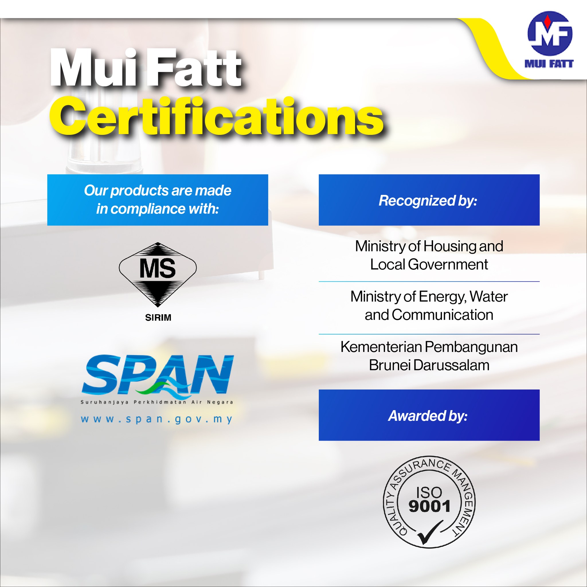 SIRIM and SPAN certification
