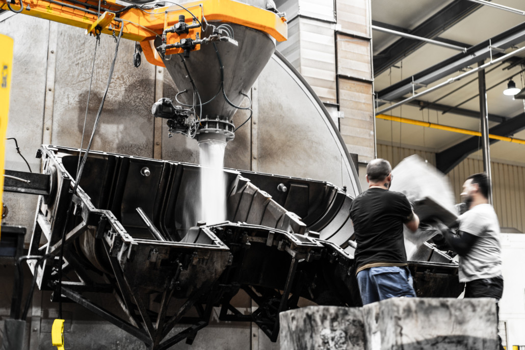 Raw Material Loading into Mold