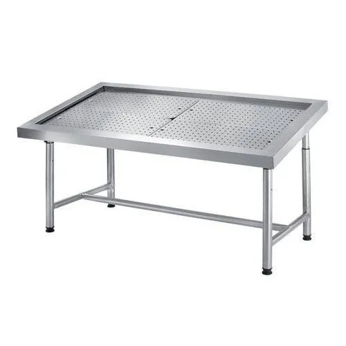 Stainless Steel Fish Display Tray, Fish Display Table, Ice-filled Table