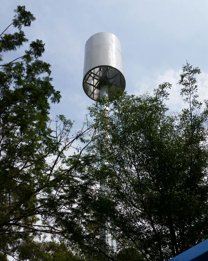 Telecommunication Tower with Fiberglass Camouflage Panel