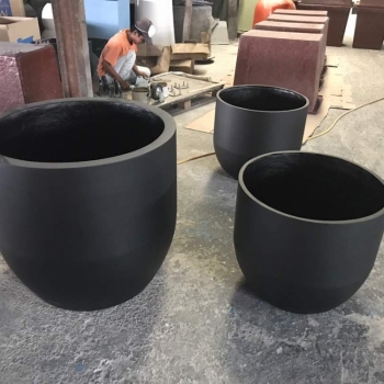 3in1 Round Fiberglass Planter Pot