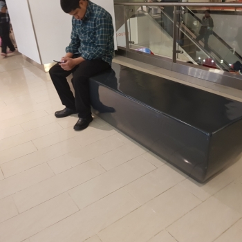 fIberglass mall bench