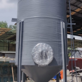 FRP Fiberglass CloseTop Tank with steel support