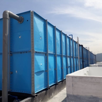 Frp Sectional Panel tank with short partition 3 meter height