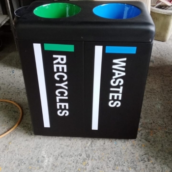 Tong Sample 2 in 1 recycling bin for masjid mosque