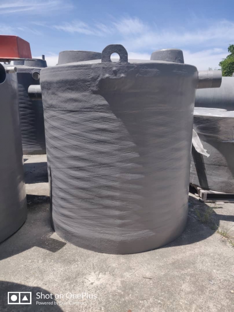 FRP Biofilter Wastewater Treatment System 8 PE (Vertical)