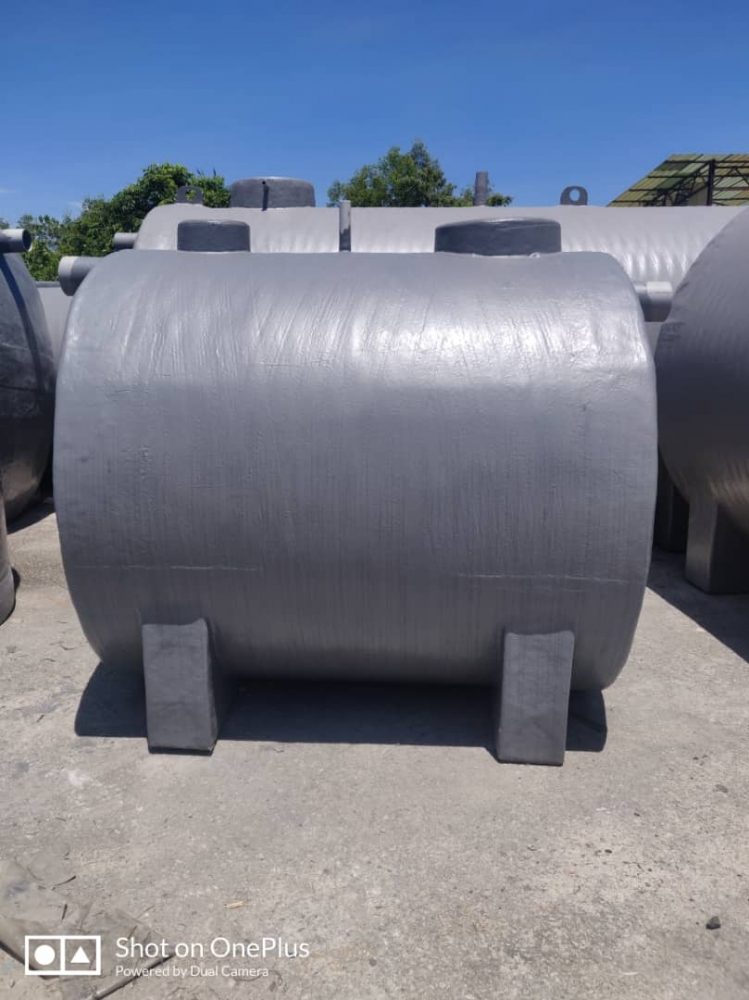 FRP Biofilter Wastewater Treatment System 15 PE (Horizontal)