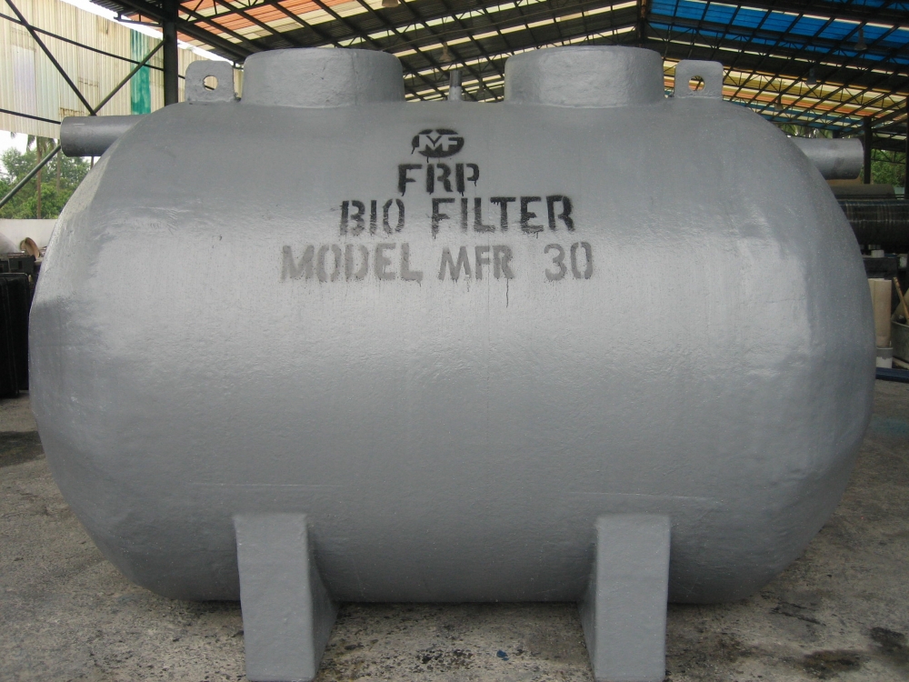 FRP Biofilter Wastewater Treatment System 30 PE