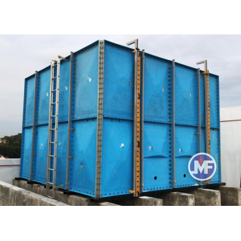 48000L GRP FRP Sectional Panel Tank Three Meter Series Height 4m x 4m x 3mH