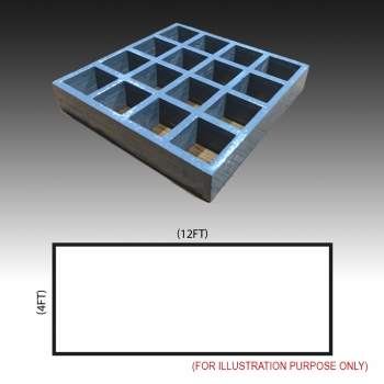 MG 25-38 Standard panel 4ft x 12ft (Square)