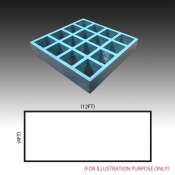 MG 30-38 Standard panel 4ft x 12ft (Square)