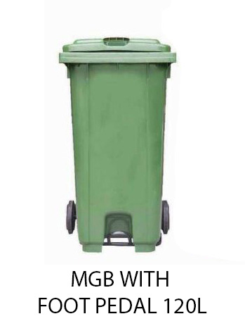 MGB 120L Mobile Garbage Bin 120L with Foot Pedal