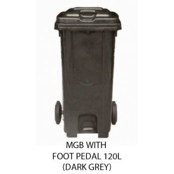 MGB 120L Mobile Garbage Bin 120L with Foot Pedal (Dark Grey)