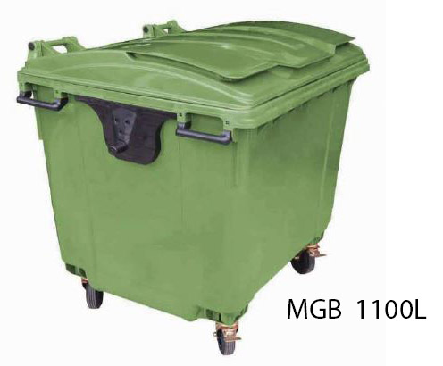 MGB1100 Mobile Garbage Bin 1100L (Green)