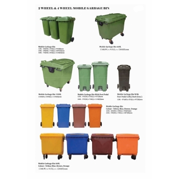 MGB1100 Mobile Garbage Bin 1100L (Green)