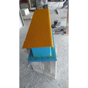 Fiberglass FRP covered stair treads Gritted