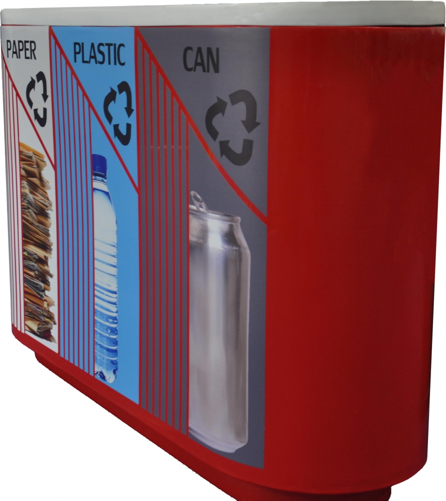 RS2630 Recycling Bin (Red)