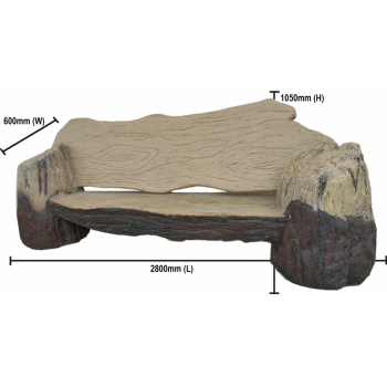 FRP Tree Trunk Bench