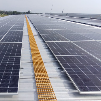 Solar Panel Maintenance FRP Rooftop Walkway System