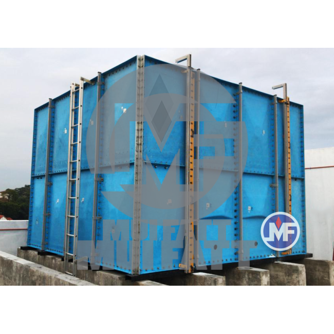 192,000L FRP/GRP Sectional Panel Water Tank 8m x 8m x 3mH