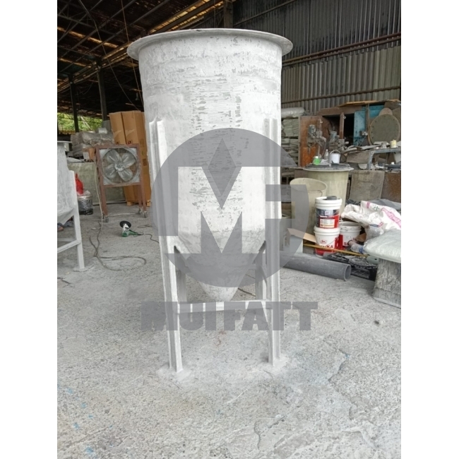 FRP Round Open-Top Tank, Flat Base