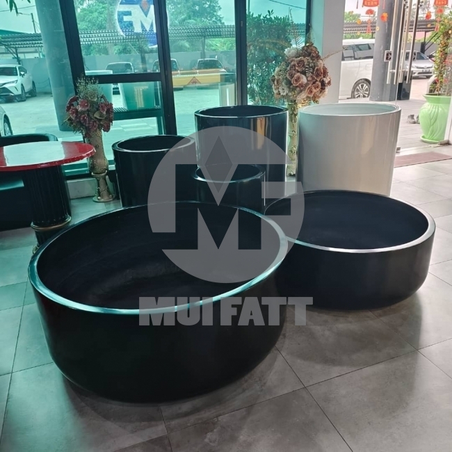 Round Cylinder 600 Round FRP Planter Pot (600 dia x 750 H mm)