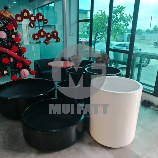 Round Cylinder 750 Round FRP Planter Pot (750 dia x 900 H mm)